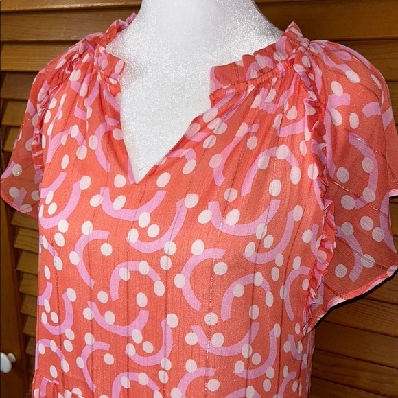 NWT Jade Melodytam Coral Patterned Maxi Dress Size XS - Picture 4 of 15